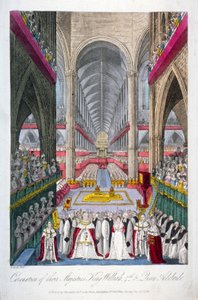 IV. Vilmos és Adelaide királyné koronázása a Westminster Abbeyben, London, 1831