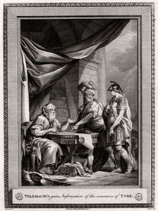 Telemachus információkat szerez Tyrus kereskedelméről, 1775 alkotó: W. Walker