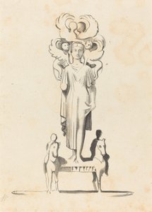 Minerva bronzfigurája, az Achilles-barrowban található alkotó: W. Walton after John Flaxman