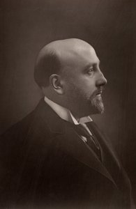""Alexander Campbell Mackenzie (1847-1935) Scottish composer and conductor. Principal of the Royal Academy of Music, London (1887-1924). (woodburytype)