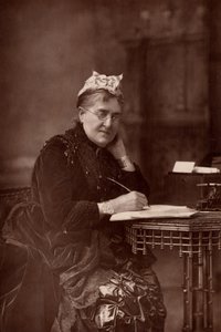""Elizabeth Lynn Linton (1822-1898) angol regényíró, író, újságíró és a nők jogainak bajnoka. (fabury típusú)