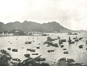 East Point bemutatja a Victoria Hillst, Hong Kong, 1895. alkotó: W and S Ltd