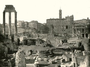 A fórum általános képe, Róma, Olaszország, 1895. alkotó: W and S Ltd