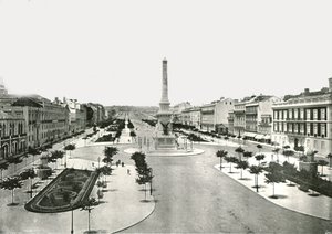 Restauradores tér, Lisszabon, Portugália, 1895.