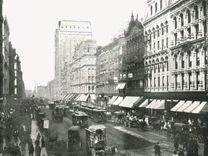 State Street, Chicago, USA, 1895. alkotó: W and S Ltd