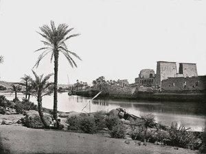 Ízisz temploma, Philae, Egyiptom, 1895.