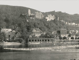 A kastély, Heidelberg, Németország, 1895. alkotó: W and S Ltd
