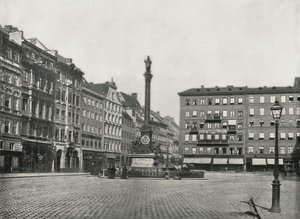 A Karolinenplatz, München, Németország, 1895. alkotó: W and S Ltd
