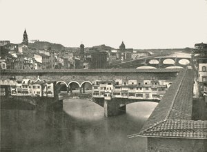A Ponte Vecchio, Firenze, Olaszország, 1895.