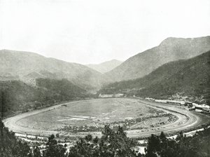 A versenypálya Morrisons Hillből, Hong Kong, 1895. alkotó: W and S Ltd
