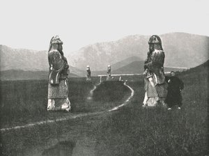 A város megközelítése, Nankin, Kína, 1895. alkotó: W and S Ltd
