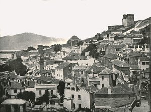 Kilátás a városra, Gibraltár, 1895. alkotó: W and S Ltd