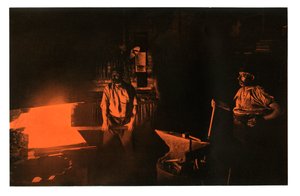 A kovácsműhely, 1901. alkotó: Waldemar Titzenthaler
