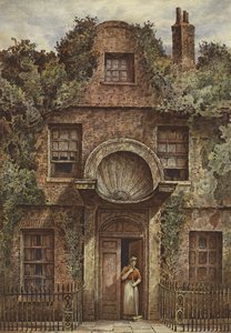 Ajtó a Fairfax House-ban, Putney (chromolitho)