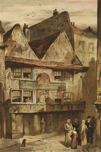 Nell Gwynne háza, Drury Lane, Strand (chromolitho)