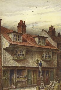Régi házak, Saffron Hill (chromolitho)