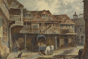 The Tabard Inn, Southwark (chromolitho)