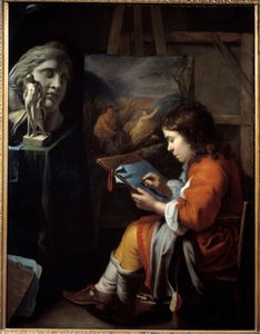 A fiatal rajzoló Walelrant Vaillant festménye (1623-1677)