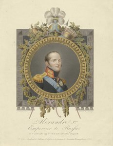 I. Sándor császár portréja 1777-1825, 1825 alkotó: Walraad Nieuwhoff