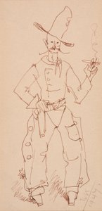 Cowboy dohányzás alkotó: Walt Kuhn