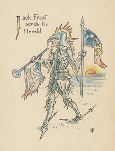 Walter Crane illusztrációja a Legendák Lionel számára (színes litográfia) alkotó: Walter (after) Crane