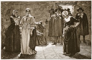 A varázslányok, a puritán idők egyik esete, illusztráció a 