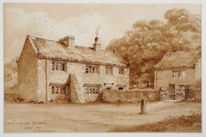 House at Hill Top, Meanwood, 1870 körül (toll és tus mosás) alkotó: Walter Braithwaite