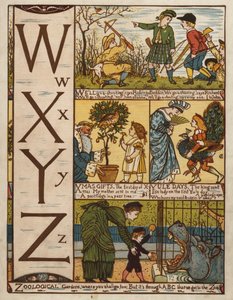 Ábécé (színes litó) alkotó: Walter Crane