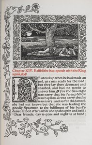 fejezet XIV. Hallblithe ismét beszél a királlyal. Egy fa alatt alvó férfi figurája. alkotó: Walter Crane