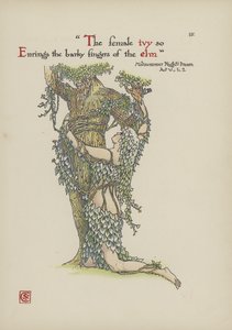 Virágok Shakespeare kertjéből alkotó: Walter Crane
