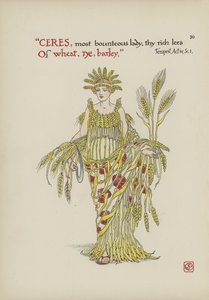 Virágok Shakespeare kertjéből alkotó: Walter Crane