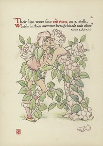 Virágok Shakespeare kertjéből alkotó: Walter Crane