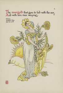 Virágok Shakespeare kertjéből alkotó: Walter Crane