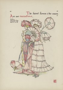 Virágok Shakespeare kertjéből alkotó: Walter Crane