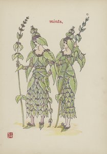 Virágok Shakespeare kertjéből alkotó: Walter Crane