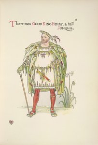 Jó Henrik király. Henriknek öltözött férfi VIII alkotó: Walter Crane
