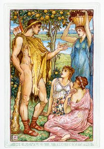 Herkules és a nimfák alkotó: Walter Crane