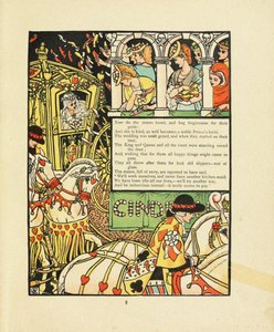 Illusztráció a Fairy Tale Hamupipőkéhez alkotó: Walter Crane