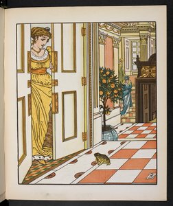 Illusztráció a békaherceghez. alkotó: Walter Crane