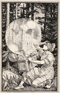 Egy szappanbuborékszerű üvegkupola jött ki a levegőbe, illusztráció a „Mrs Burton Harrison