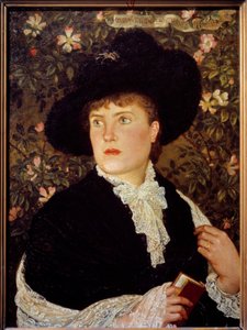 Madame Walter Crane (? -1915) portréja, nee Mary Frances Walter Crane festménye (1845-1915) 1882 V. 0,78x0,56 m Párizs, Muse d