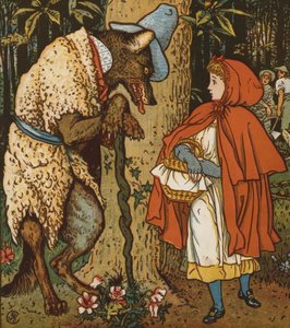 Piroska (színes litho) alkotó: Walter Crane