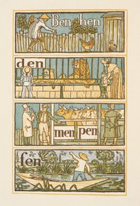 N betűre végződő rímszavak. Az Arany alapozó. alkotó: Walter Crane