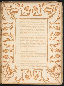 Szöveg virágrendeléssel. Az Arany alapozó. alkotó: Walter Crane