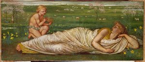 A Föld és a tavasz, 1875 alkotó: Walter Crane