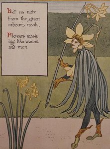 A Jonquil az "Egy virágos fantázia egy régi angol kertben" című filmből alkotó: Walter Crane