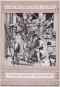 Odüsszeusz megtorlása (metszet) alkotó: Walter Crane