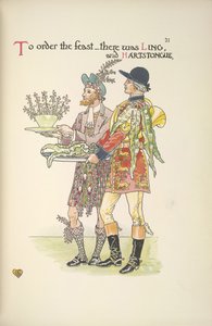 Két szolga, Ling és Hartstongue alkotó: Walter Crane