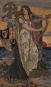 Egyesült Írország, 1897-es naptár, a Royal Ulster Works, Belfast számára készült alkotó: Walter Crane
