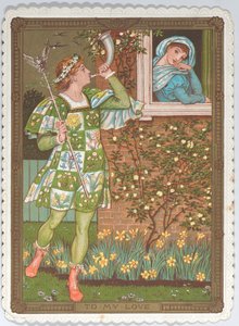 Valentin-napi üdvözlőlap alkotó: Walter Crane
